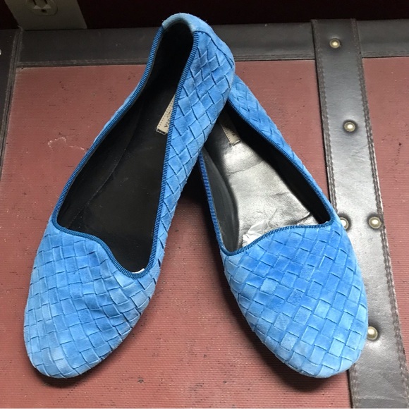 🐬 Bottega Veneta Intrecciato Weave leather suede loafers - Picture 1 of 10